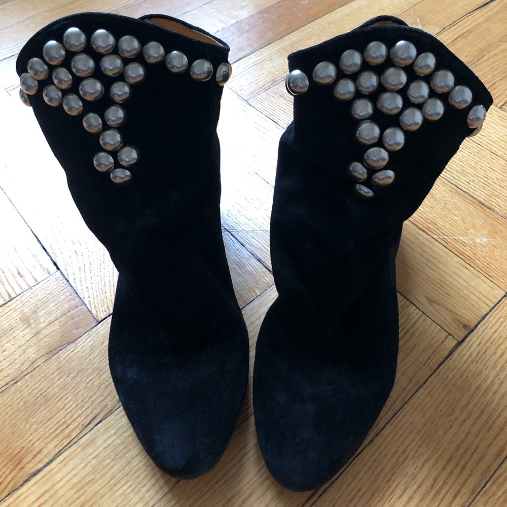 Isabel Marant studded black ankle boots . Size 39. US size 8.